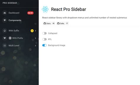 Image result for Sidebar React