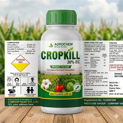 Pesticide Label Design Template – FREECDR