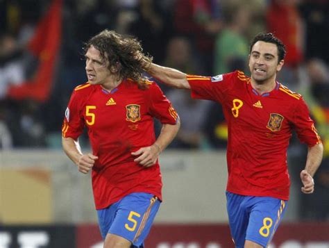 Las mejores imágenes de xavi con la selección