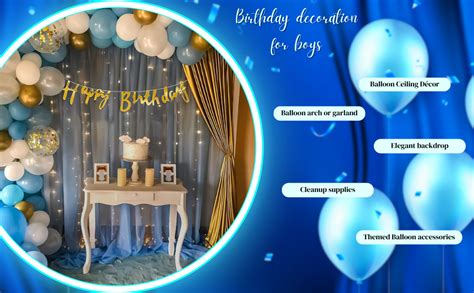 Specialyou.In Birthday Decoration Kit For Boys Includes Blue,White ...
