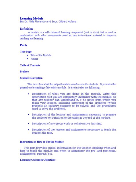 Image result for How to Prepare a Learning Module