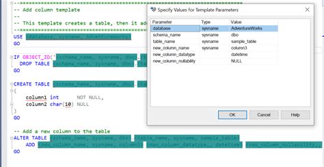 Image result for SQL Template