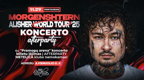 2025 11 29 🎙️ MORGENSHTERN koncerto afterparty! 🎟️Su koncerto bilietu ...