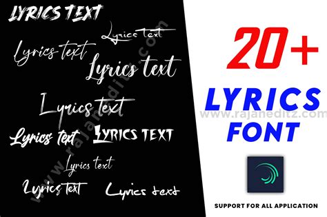 Font For Lyrics Video