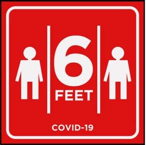 999Store 6 feet distance sign board Emergency Sign Price in India - Buy ...