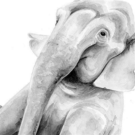 Elephant in Bathtub Canvas Wall Art, 12x16 | At Home