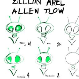 Alien Drawing Step by Step 的图像结果