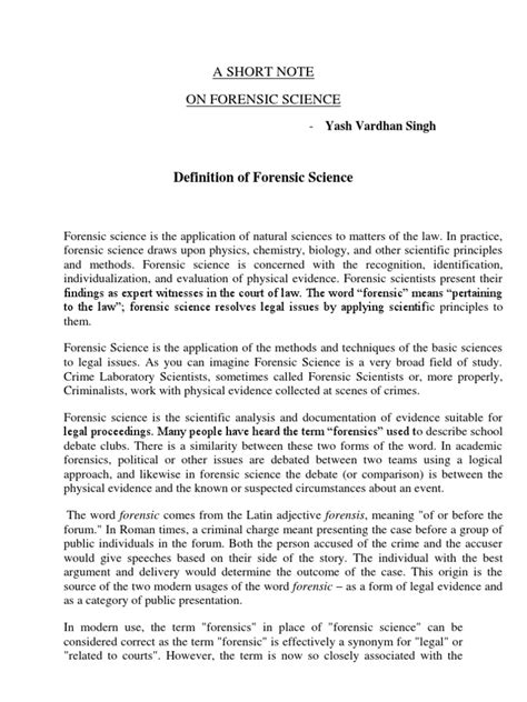 Image result for Forensic Science PDF
