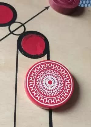 Buy Generic Carrom Tournament Striker, Smooth, Red, 8mm, Pack of 1 ...