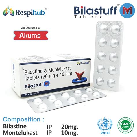 Bilastuff M Tablet (Bilastine 20mg + Montelukast 10mg)