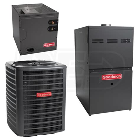 Goodman - 1.5 Ton Cooling - 40k BTU/Hr Heating - Air Conditioner ...