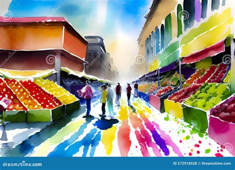 Street Market Cartoon 的图像结果