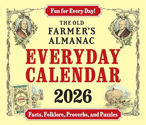 The 2026 Old Farmer's Almanac Everyday Box Calendar