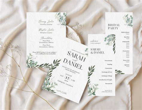 Image result for Wedding Invitation Programs