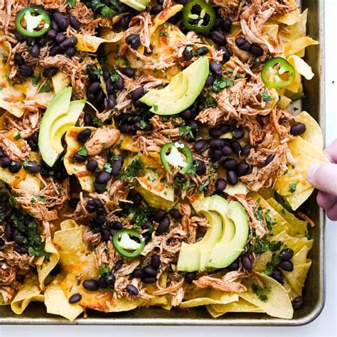 Shredded Chicken Nachos - Joyous Apron