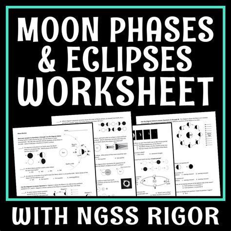 Phases of the Moon Worksheet | Worsheets library - Worksheets Library