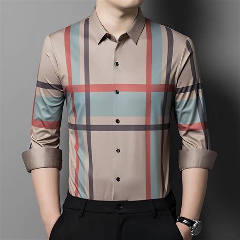 Creamy Fusion Full Sleeve Cotton Check Shirt (PEACH) – MEN IN CROWN