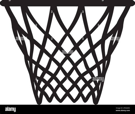 Basketball hoop black and white. Vector illustration Stock Vector Image ...