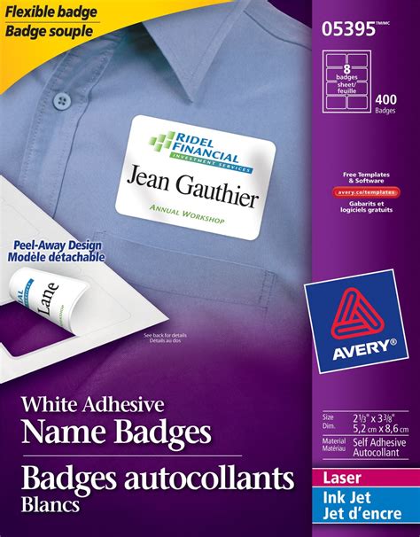 Name Badge Template Avery 5395 at Bobby Flores blog
