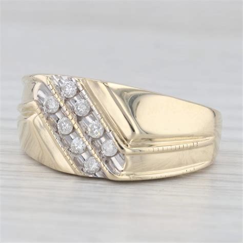 Yellow Gold Men's Wedding Band - 10k Ring For Sale at 1stDibs | 10k ...