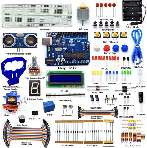 Buy IDUINO Ultrasonic Distance Sensor Starter Kit Compatible with ...