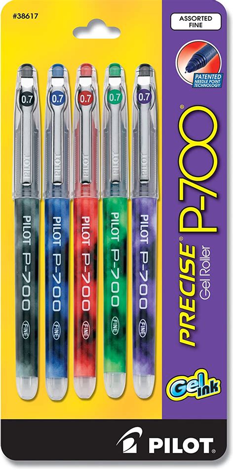 PILOT Precise P-700 Gel Ink Rolling Ball Stick Pens, Marbled Barrel ...