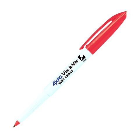 Expo Vis-A-Vis Transparency Marker, Fine, Red BestPensOnline.com