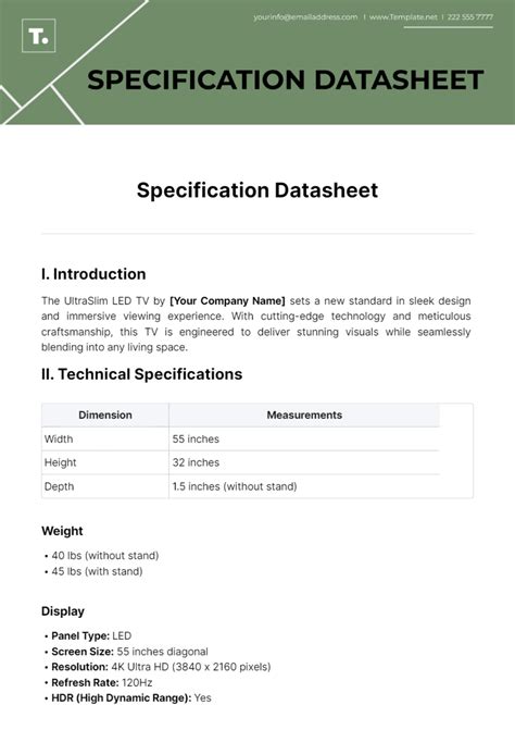Image result for Data Sheet Box Template