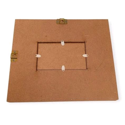 Mdf Double Floating Varmala Photo Preservation Frame With Golden Border