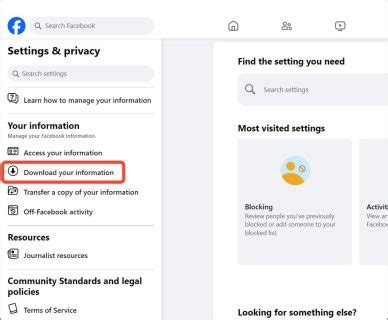 Image result for Facebook Export File