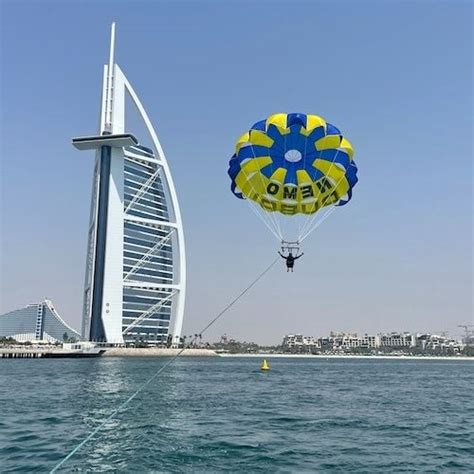 Dubai Parasailing: Experience with Burj Al Arab Sights, Jumeirah Mosque ...