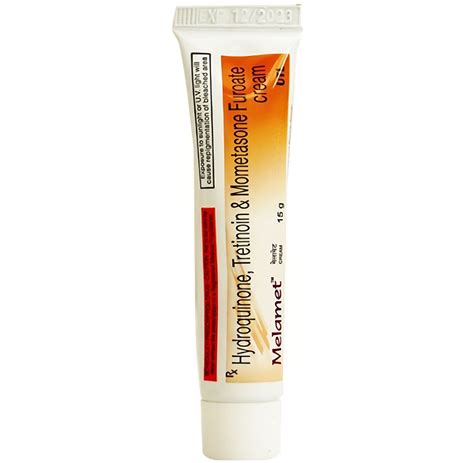 Melamet Cream 15g - Hydroquinone + Tretinoin + Mometasone Furoate