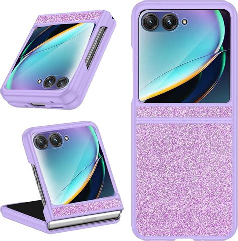 Amazon.com: Ninki for Motorola Razr Plus 2024 Glitter Case with Screen ...