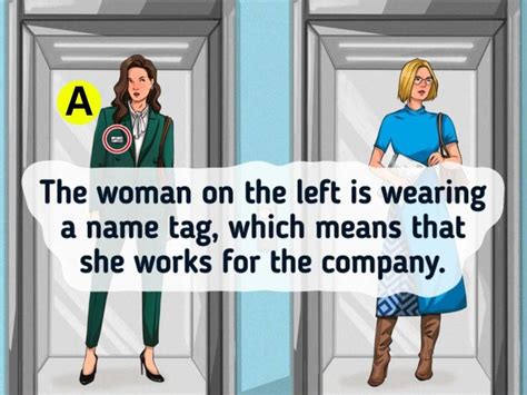 Which Woman Works For The Company? Only 2% With Attention To Detail ...