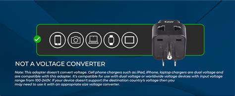 OREI India to Canada, USA Travel Adapter, Philippines, Type B Plug, 2 ...