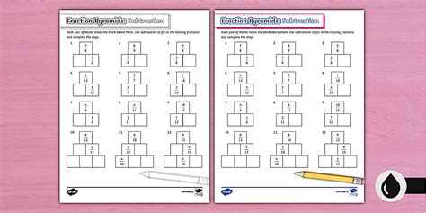Image result for Math Pyramids Fractions
