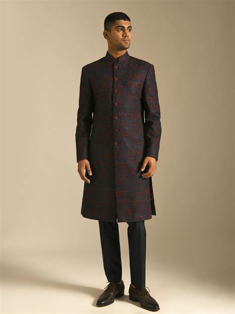 Hand Embroidered Sherwani Set– DHRUV VAISH