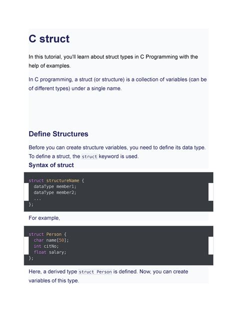 Image result for C Struct Composition