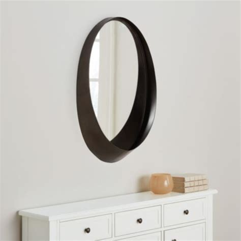 Solstice Catch All Oval Shelf Wall Mirror