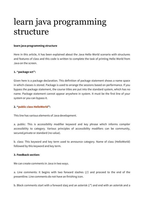 Structure of Java Program 的图像结果