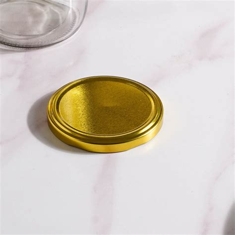 Glass Kitchen Storage Jar With Gold Lid Set Of 4 950ml Online - Premium ...