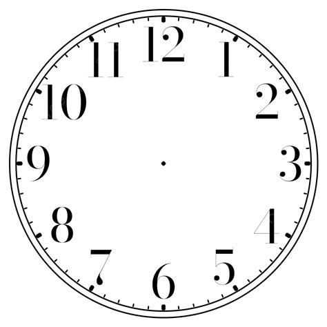 Clock No Hands Big Number, Clock, Clock No Hands, Clock Face PNG ...