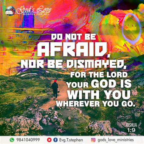 Joshua 1:9 :: God's Love Ministries - Today's Promise