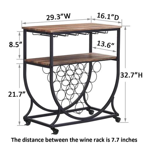 Bar Trolley : Modern Rustic Style Bar Trolley – Studio GKW