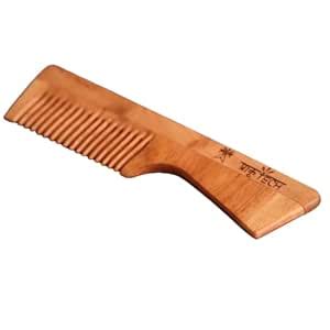 Buy PRAKRTECH Neem Wood Shampoo Comb with handle | Anti-Dandruff & Anti ...