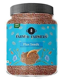 Farm & Farmers jar Packing Flax Seeds - Premium Raw Flax Seed | Healthy ...