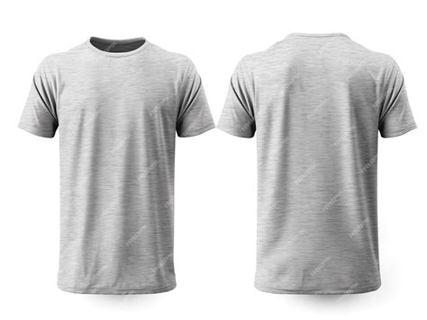 Premium AI Image | plain gray tshirt mockup design front and back view ...