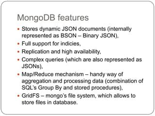 Document-oriented database MongoDB 的图像结果