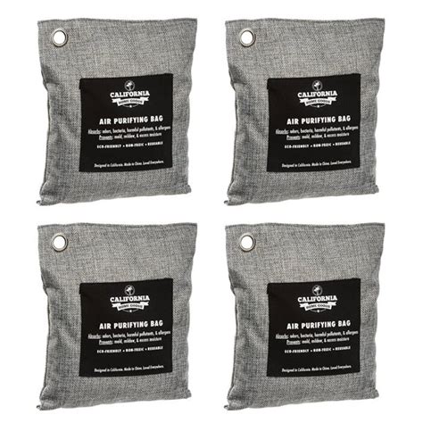 Natural Activated Bamboo Charcoal Bags for Home, Grey Charcoal Bags, 4 ...