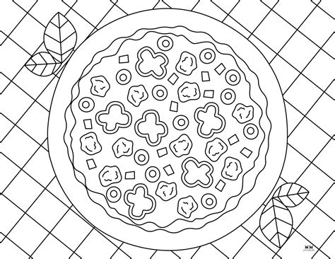 Printable Pizza Coloring Pages Pdf